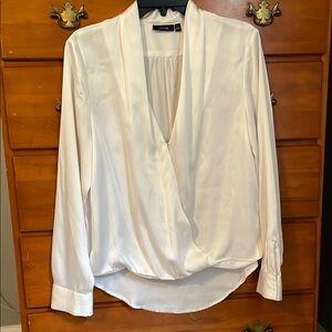 White Draped Blouse by A New Day